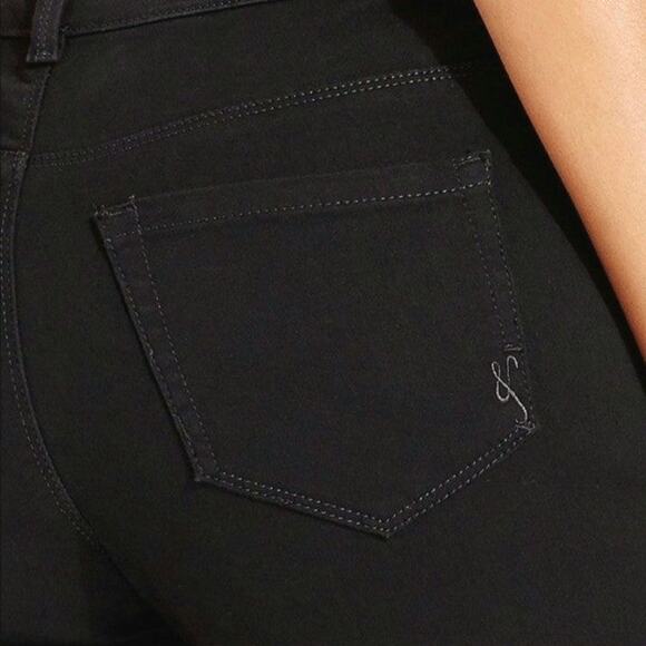 Style & Co Black Boot Leg Denim Jean Bootcut High Rise Classic Stretch Fit 12 - Picture 8 of 14